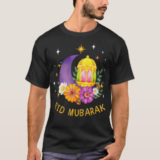Aïd Moubarak Floral Islamique Ramadan Tshirt pour