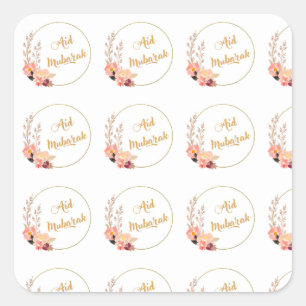 Aid Mubarak Square Sticker