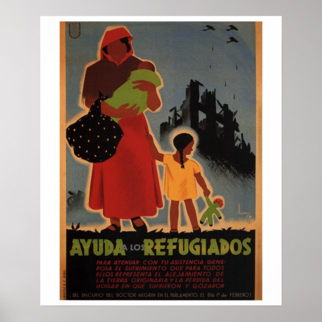 Aid to refugees (1938)_Propaganda Poster (Front)
