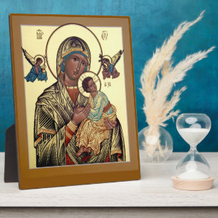 Aide perpétuelle Mère de Dieu Icon Plaque