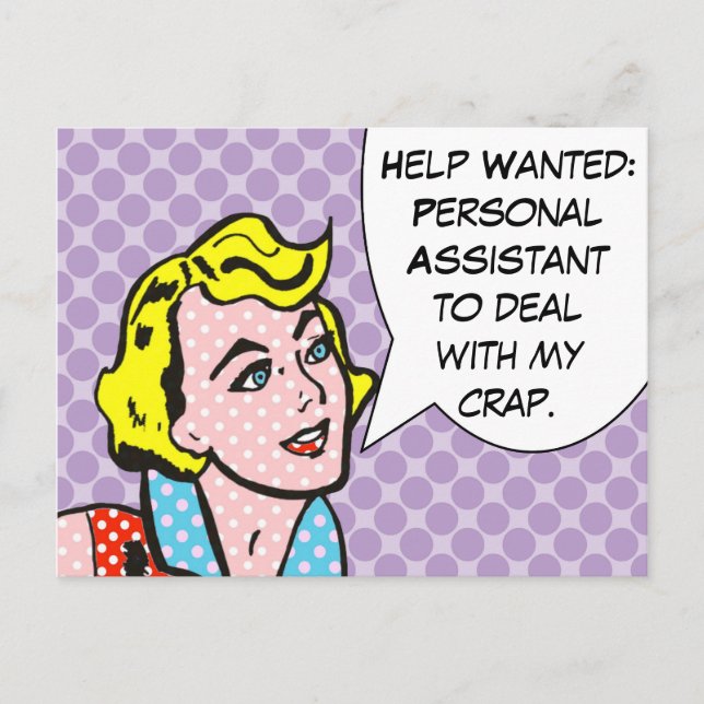 Aide Recherché Funny Comic Book Carte postale (Devant)