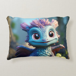 Aiden, a Whimsical Dragon Apron Accent Pillow