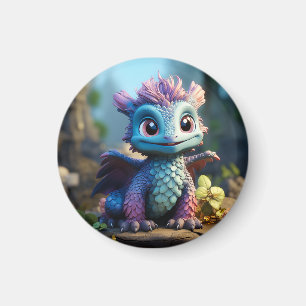 Aiden, a Whimsical Dragon  Magnet