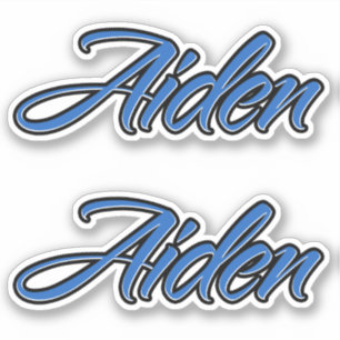 Aiden Blue Autocollants Sticker Stickerset
