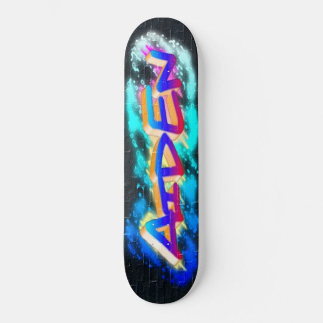AIDEN Customized Graffiti Skateboard (Front)
