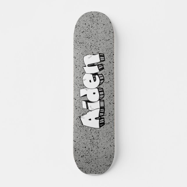 Aiden Graffiti Custom Personalized Cool Skateboard (Front)
