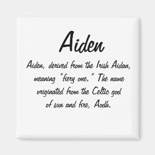 Aiden Name Meaning Magnet
