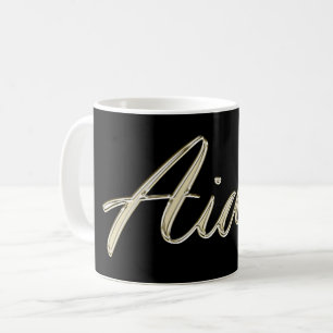 Aiden name whitegold Tasse Teetasse Kaffetasse Coffee Mug