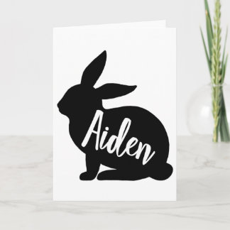 Aiden Personalized Easter Bunny Gift  Card