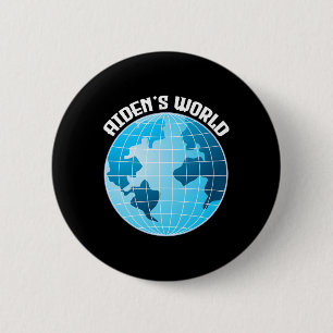 Aidenacesarmy fight against cancer Aiden’s world 2 Inch Round Button