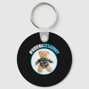 Aidenacesarmy Fight Against Cancer Leukemia Aiden’ Keychain