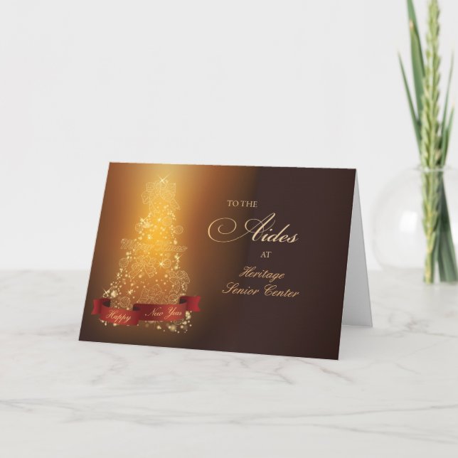 Aides Thank You at Christmas Card (Front)