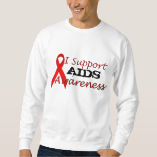 AIDS Awareness Red Ribbon Design Sweatshirt