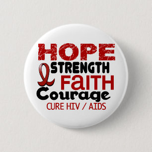 AIDS HIV HOPE 3 2 INCH ROUND BUTTON