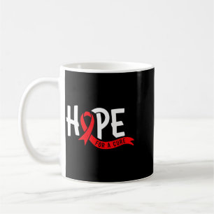 Aids Hope Red Ribbon World Aids Day Hiv Aids Coffee Mug