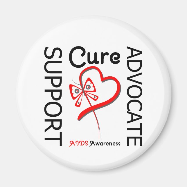 AIDS Support Advocate Cure Magnet (Front)