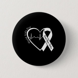 Aids Support Red Ribbon World Aids Day Hiv Aids Aw 2 Inch Round Button
