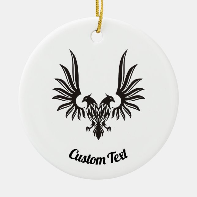 Aigle à deux têtes Ornement céramique (Devant)