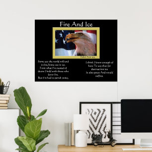 Aigle À Pommes Et À Glaces 4 juillet Affiches