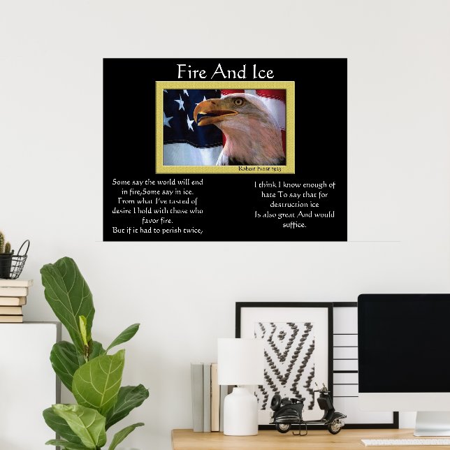 Aigle À Pommes Et À Glaces 4 juillet Affiches (Bureau à domicile)