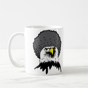 Aigle américain chauve Afro Tasse drôle Mug de voy