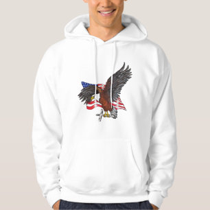 Aigle américaine avec Sweat - shirt à capuche croi