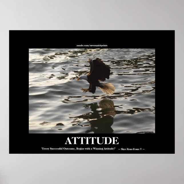 Aigle Attitude Réussie Motivation Photo Impression (Devant)
