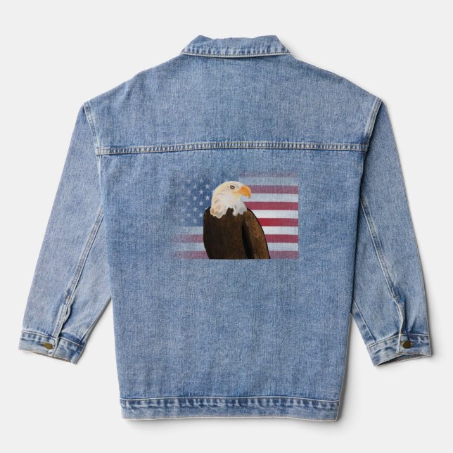 Aigle avec drapeau américain (Verso)