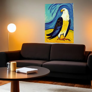 Aigle cool   AI Art Poster