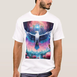 Aigle de cristal en vol - T-shirt de force et