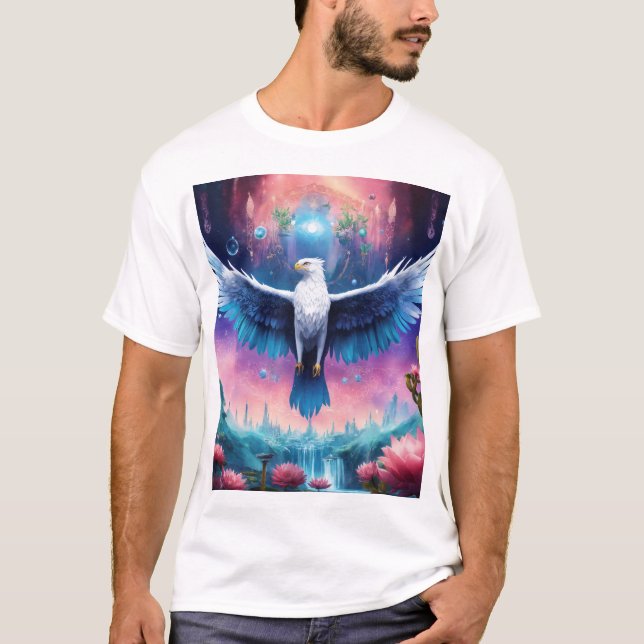 Aigle de cristal en vol - T-shirt de force et (Devant)