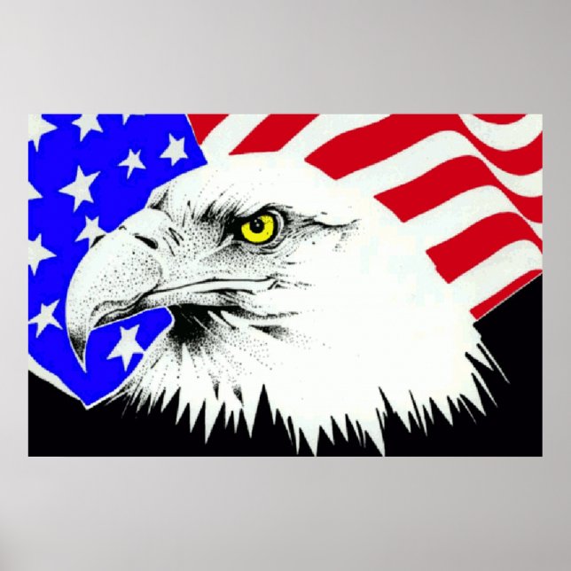 Aigle de tête 4 juillet Poster 1 (Devant)