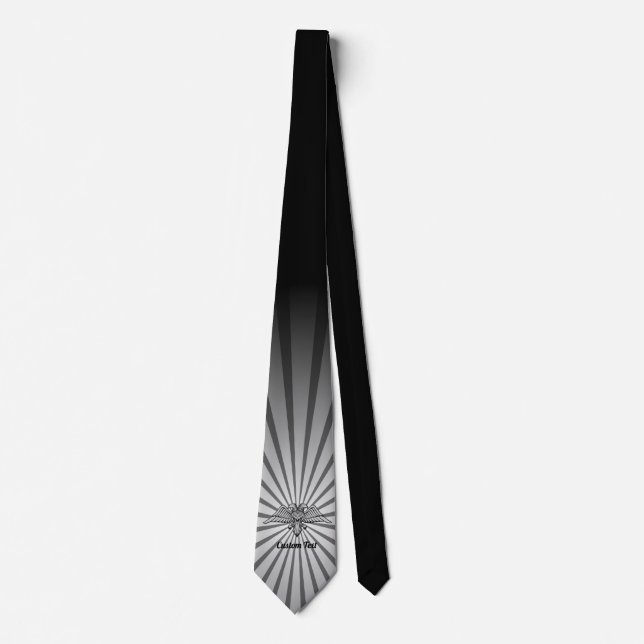 Aigle gris avec Cravate à deux têtes (Devant)