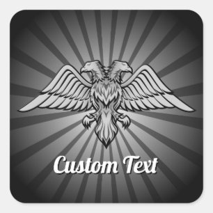 Aigle gris avec Sticker à deux têtes