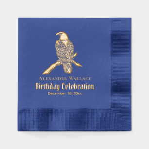 Aigle Majestic Bald Sur Branche Anniversaire Nom d