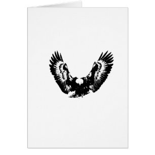 Aigle noir et blanc