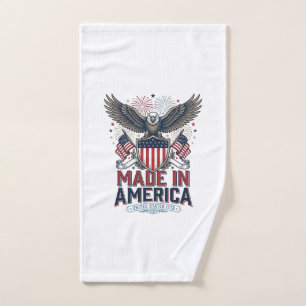 Aigle Patriotique Fabriqué en Amérique Chemise 4 J