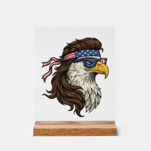 Aigle patriotique Mulle Coupe vintage gravure vect