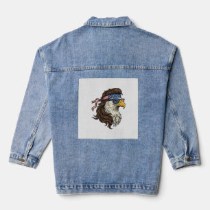 Aigle patriotique Mullet Gravure vintage vecteur D
