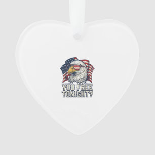 Aigle Patriotique Vous Êtes Libre Ce Soir T-Shirt