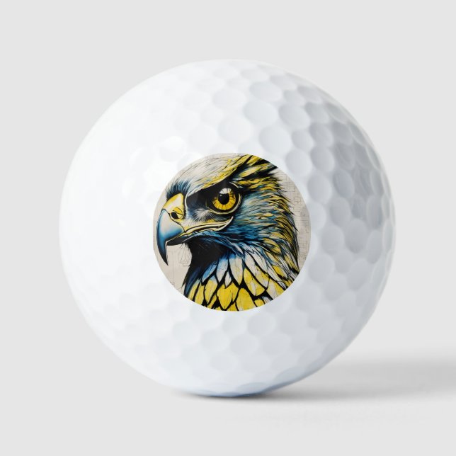 aigle photo sur balle de golf (Recto)