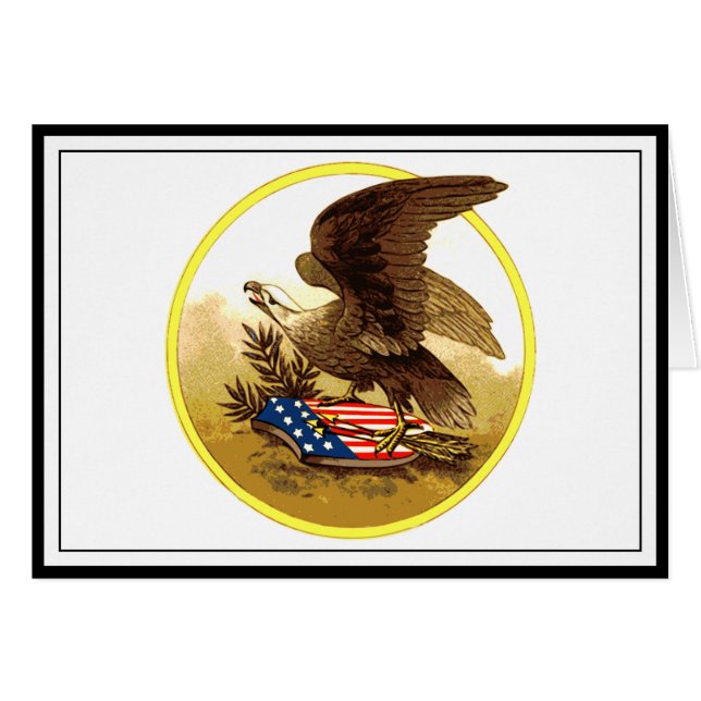 Aigle vintage-américaine (Devant horizontal)