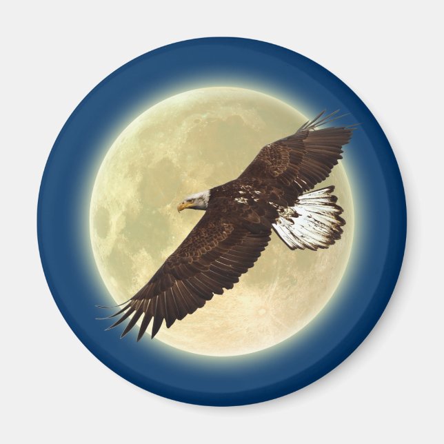 Aigle volant et aimant PLEINE LUNE de la faune (Devant)