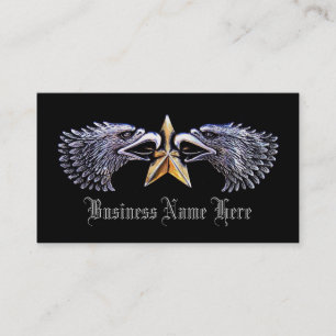 Aigles d'argent avec Cartes de visite Gold Star