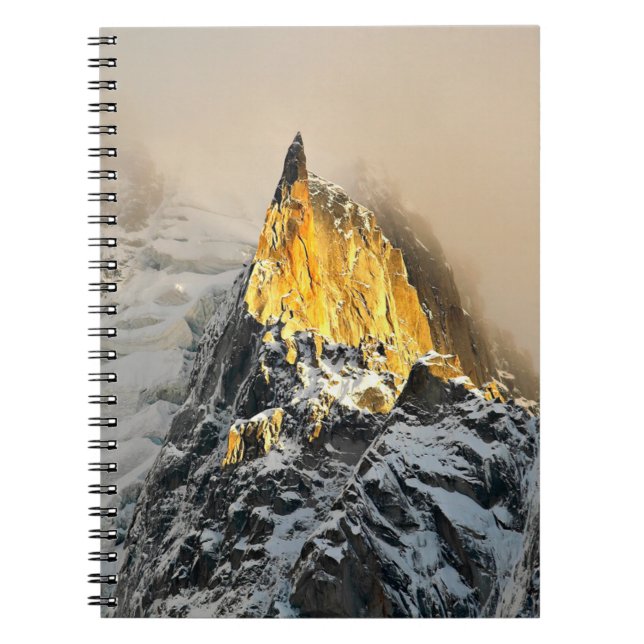 Aiguille des Deux Aigles Sunrise, Chamonix Notebook (Front)
