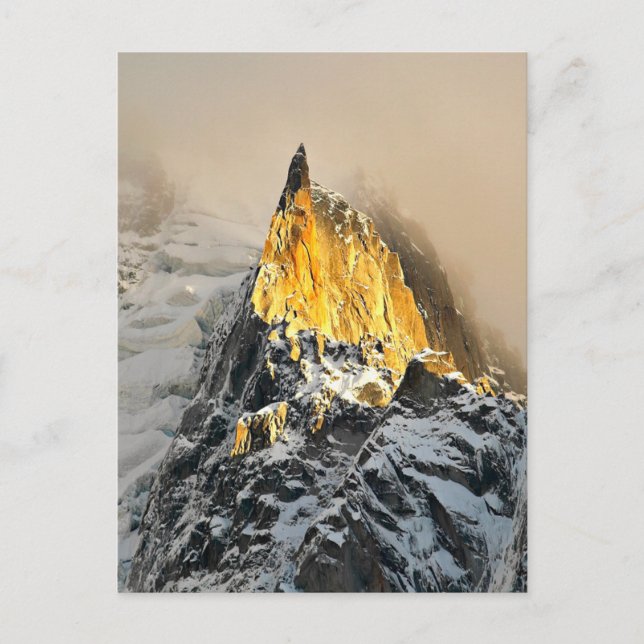 Aiguille des Deux Aigles Sunrise, Chamonix Postcard (Front)