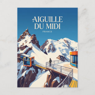 Aiguille du Midi, Chamonix France Postcard