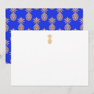 Aiguille tropicale Carte de remerciements bleu Cob