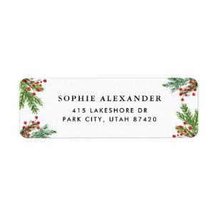 Aiguilles de pin aquarelle et vacances Holly Borde