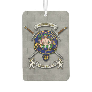 Aikenhead Clan Badge & Swords Air Freshener